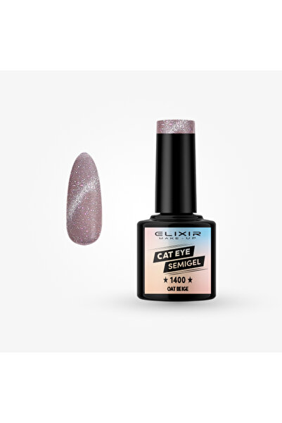 Elixir CAT EYE SEMI GEL (ΗΜΙΜΟΝΙΜΟ BΕΡΝΙΚΙ) - 1400 OAT BEIGE 8ML