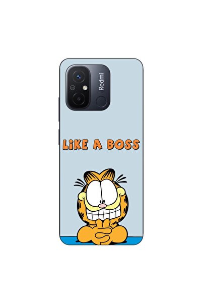 OEM Θήκη συμβατή με Xiaomi Redmi 12C Σιλικόνης TPU με σχέδιο Garfield Like A ...