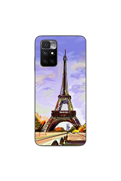 OEM Husa compatibila cu Xiaomi Redmi 10 Silicon Gel Tpu Model Desen Turnul Ei...