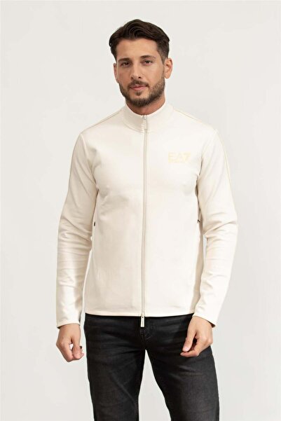 EA7 Erkek Fermuarlı Sweatshirt Çok Renkli