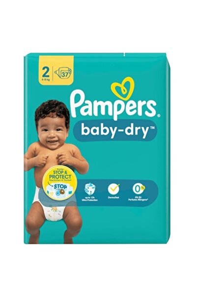 Pampers Scutece uscate pentru bebeluși, Mărimea 2, 4-8 kg, 37 bucăți, Multicolor