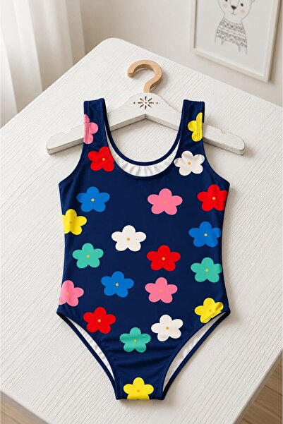 My Kids Wear Girl's Holiday Star One-Piece Swimsuit 12827