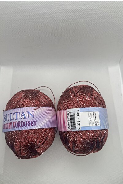 hobi dünyası evim 1 Adet Simli Kordonet İp El Örgü İpi 100 Gram 300 Metre Ren...