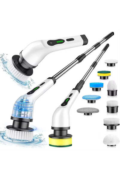 OEM 9-in-1 rotating electric toothbrush, cordless, 9 accessories, 2 speeds, I...