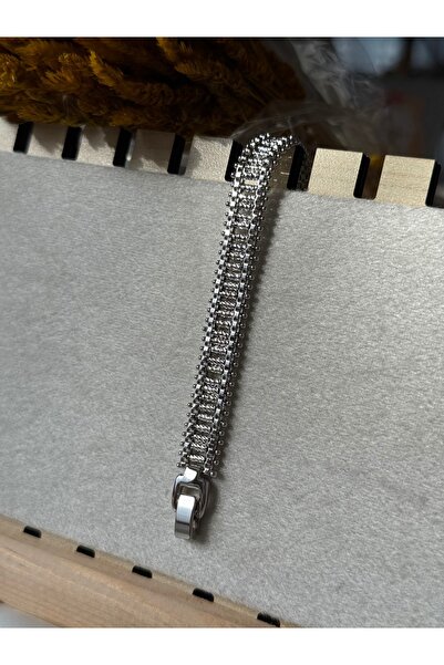 PALICE Xuping Silver Shiny Wicker Textured Cord Model Bracelet