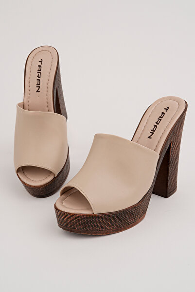 Madam Tarz Trn-711 Thick Heel Flat Strap Slippers