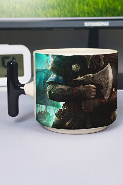 ZipZap Assasin's Creed Printed Ceramic Luxury Mug (1 Piece) T-Shaped Special ...