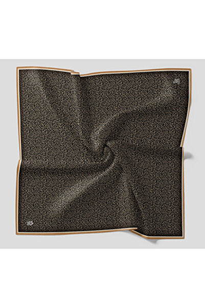 Levidor Crystal Scarf Sprout Pattern Black Mustard