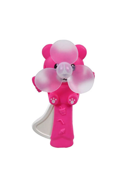 OEM Fuchsia Bear Fan for Children 14 cm