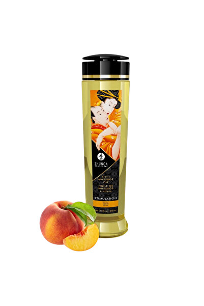 Erox Shunga Massage Oil Sensation Şeftali Aromalı Isıtmalı Masaj Yağı 240 Ml