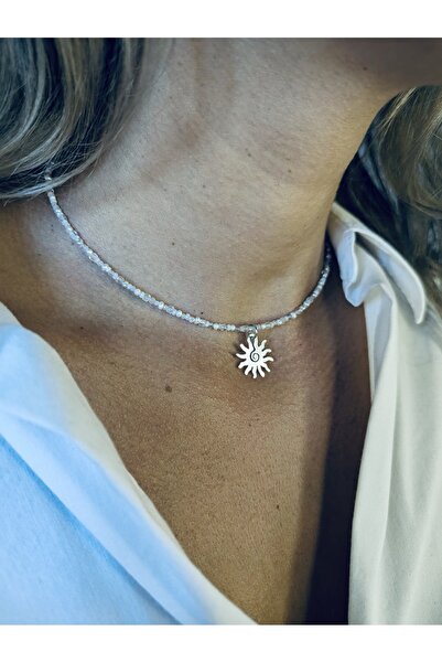 PIETRICELE Love Silver Sun Necklace