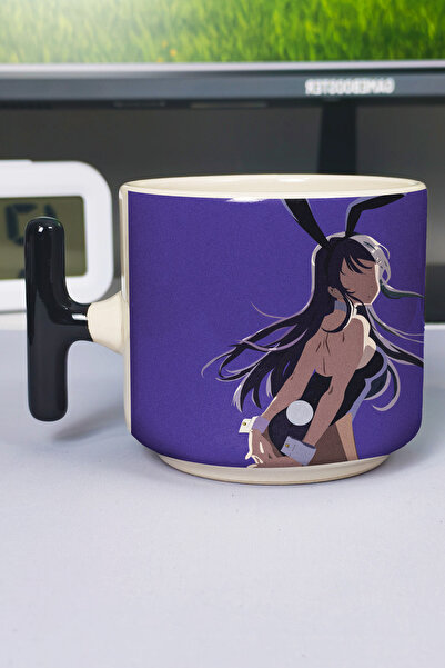 ZipZap كوب سيراميك فاخر مطبوع عليه رسومات أنمي من Seishun Buta Yarou wa Bunny...
