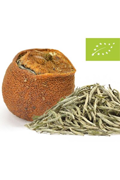 Livada cu Ceai Ceai Pu-Erh cu mandarină umplut cu ceai alb Silver Needles