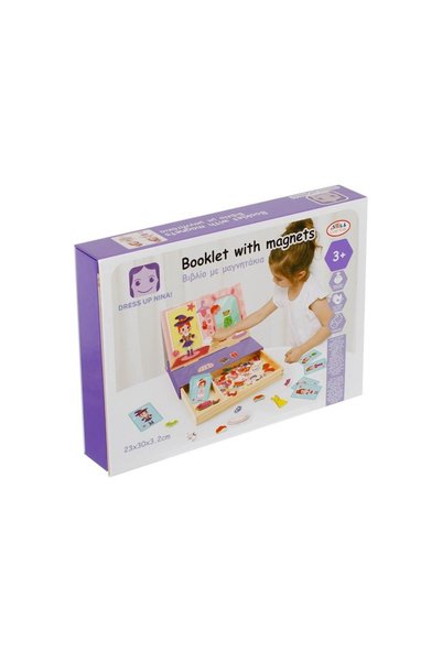 OEM Jucărie educativă din lemn pentru copii, Joc Magnetic cu Tema Costume 'Im...
