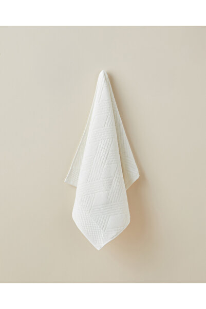 LC Waikiki Nevavm Farkıyla Chic Diamond Cotton Face Towel 50X80 cm Ivory