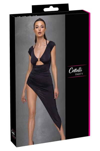 Cottelli Lenjerie de damă – Rochie de petrecere cu volane XL Negru, XL – Fust...