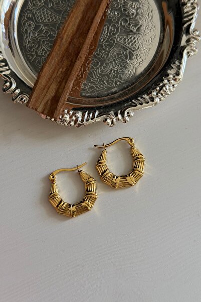 Lavian Accessories Luna Gold Çelik Küpe