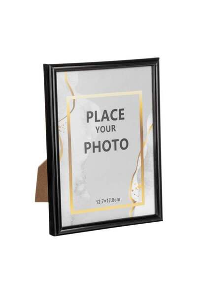 OEM Ramă foto decorativă, Negru, 13 x 18, MDF / plastic, perete/masă, amintir...