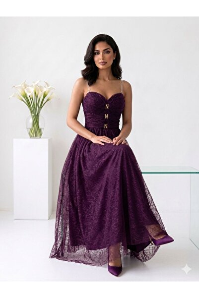 sea gulf Women's Lace Evening Dress