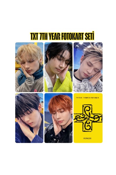 Sntay TXT fototokart seti tomorrow X together 7th Year fotokart seti
