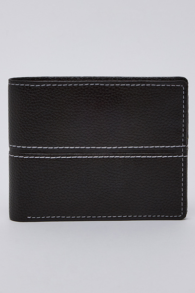 R&B Stitch Detail Bi-Fold Wallet