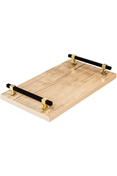 Generic Wooden Serving Trays with Handle, Wooden Dishes for Tea, Coffee, Dess...