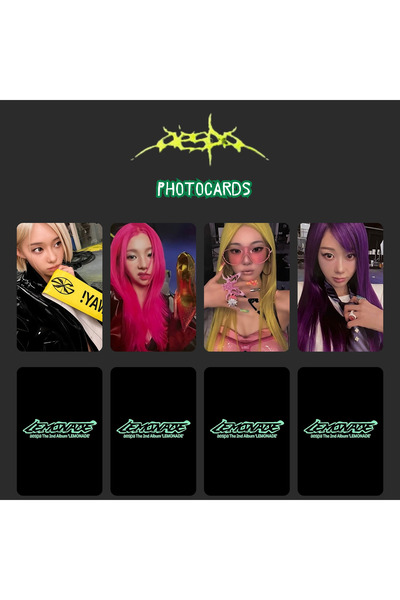 Kpop Dünyasi AESPA '' Lemonade '' Lemonade Ver. Photocards Set