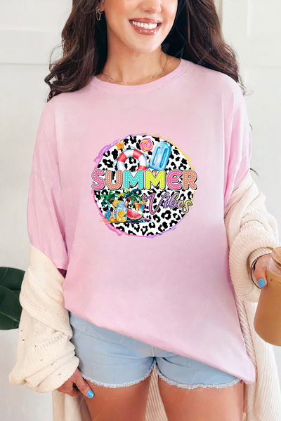 Sarah's Boutique Women's T-shirt – 100% cotton – Leopard Vibes