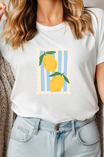 Sarah's Boutique Women's T-shirt – 100% cotton – Lemon Stamp