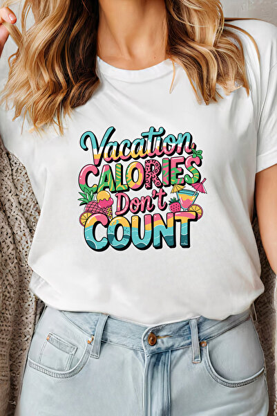 Sarah's Boutique Women's T-shirt – 100% cotton – Vacation Calories
