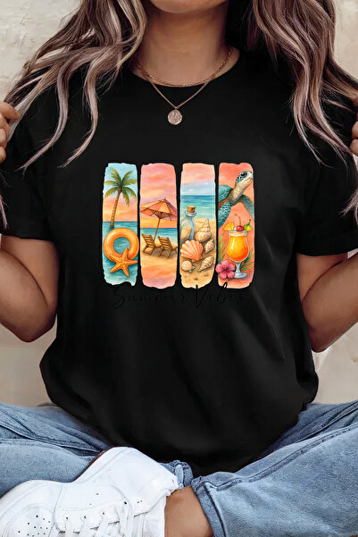 Sarah's Boutique Women's T-shirt – 100% cotton – Turtle Vibes