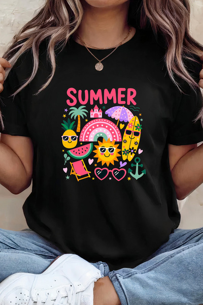 Sarah's Boutique Women's T-shirt – 100% cotton – Fun Summer