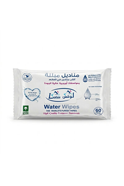 Lotus Lotus Flower Wet Wipes - XL 60 Pack
