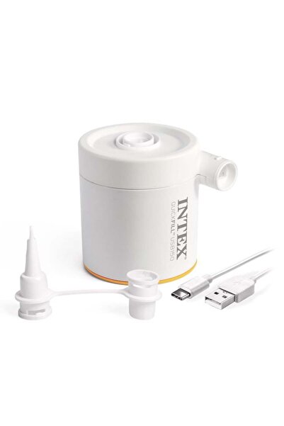 Intex Pompă Electrică USB-C 5V pentru Umflare și Dezumflare, 2 Duze, Debit 15...