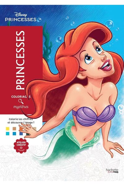 Generic Mystery Coloring Disney Princesses: Color the numbers and discover th...