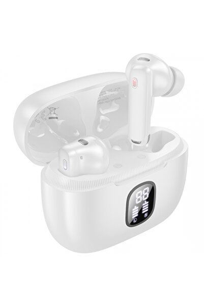 Borofone Căști Bluetooth Handsfree FQ7 Treasure, TWS, ANC, MultiPoint, Alb