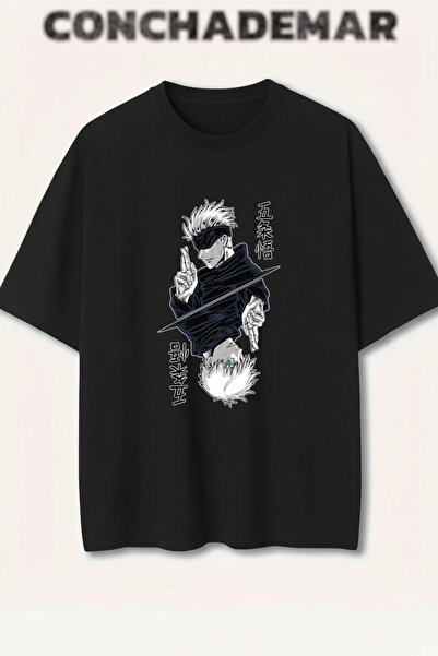 Vordevia Jujutsu Kaisen Printed Colorful Oversize T-Shirt Printed Premium Ove...