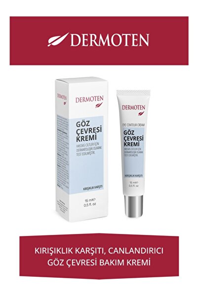 Dermoten Göz Altı Kremi | Kırışıklık, Kararma, Kuruluk İçin Aydınlatıcı Nemle...