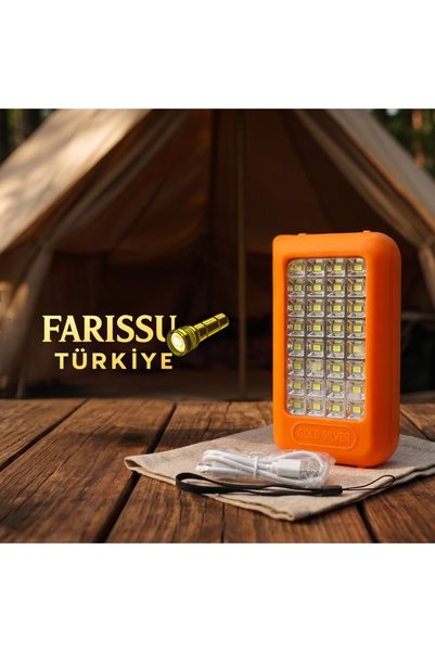 farissu Gold Silver GS-875 Güneş Enerjili Power Bank