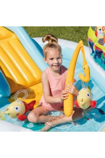 Intex مركز ألعاب صيد الأسماك 2.18x1.88mtX99cm.