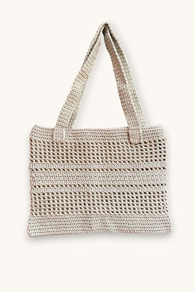 nftart.design Multipurpose Mesh Patterned Summer Shoulder Bag