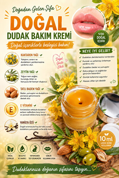 ELSA NATURAL %100 Doğal Dudak Bakım Kremi
