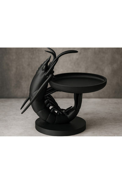 KOÇER AWM Custom Design Shrimp Themed 3D Printing Decorative Desktop Bowl, Ri...