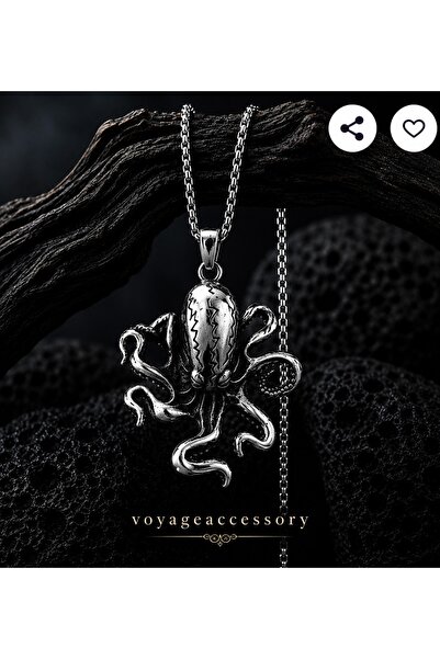 voyageaccessory Stainless Steel Mythological Sea Monster Kraken Octopus Necklace
