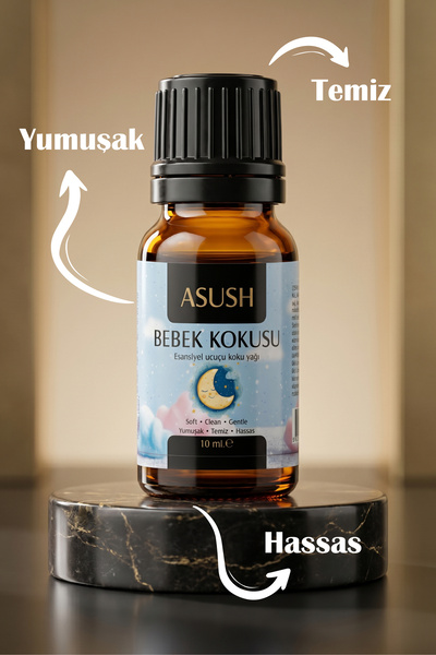 ASUSH Bebek Kokusu Esansiyel Yağ 10 ML – Pudramsı, Temiz ve Yumuşak Ortam Kokusu
