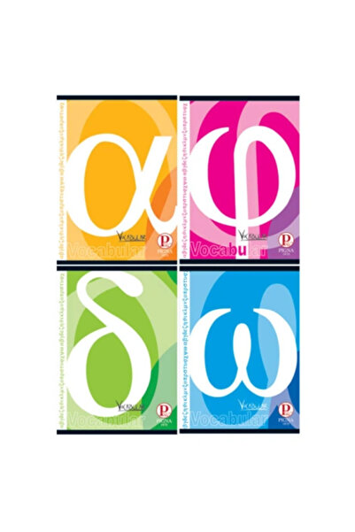 PIGNA Set of 5 24-sheet vocabulary notebooks