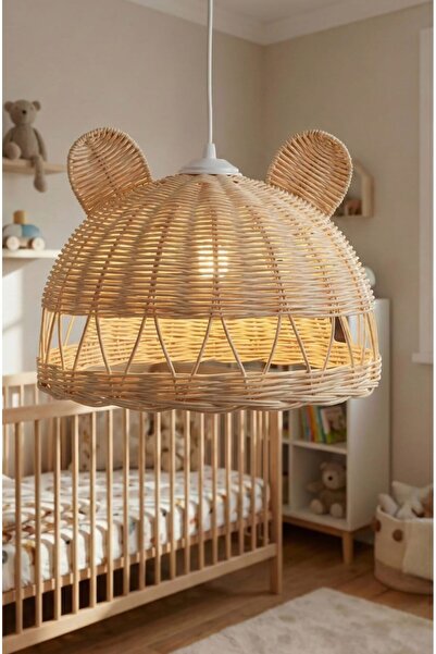 nndsgn Rattan bambu Panda kulak Avize