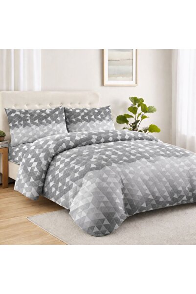 Lenjerii Deosebite Lenjerie de pat bumbac 100% 4 piese cu model geometric, De...