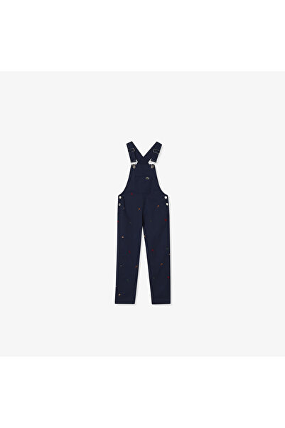 Lacoste Kız Çocuk Desenli Lacivert Elbise