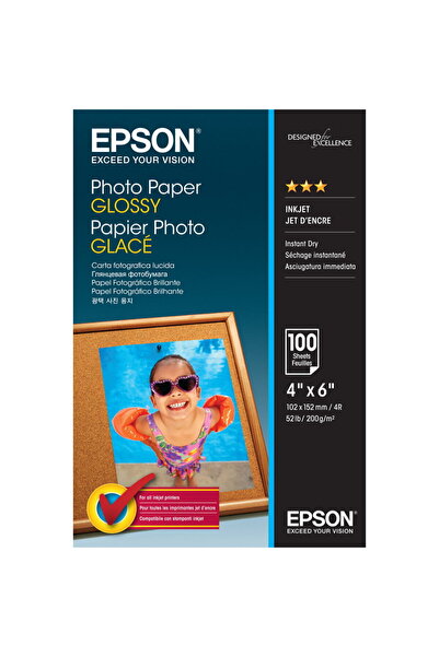 EPSON Hartie Foto Glossy C13S042548, 100 coli, 10x15 cm